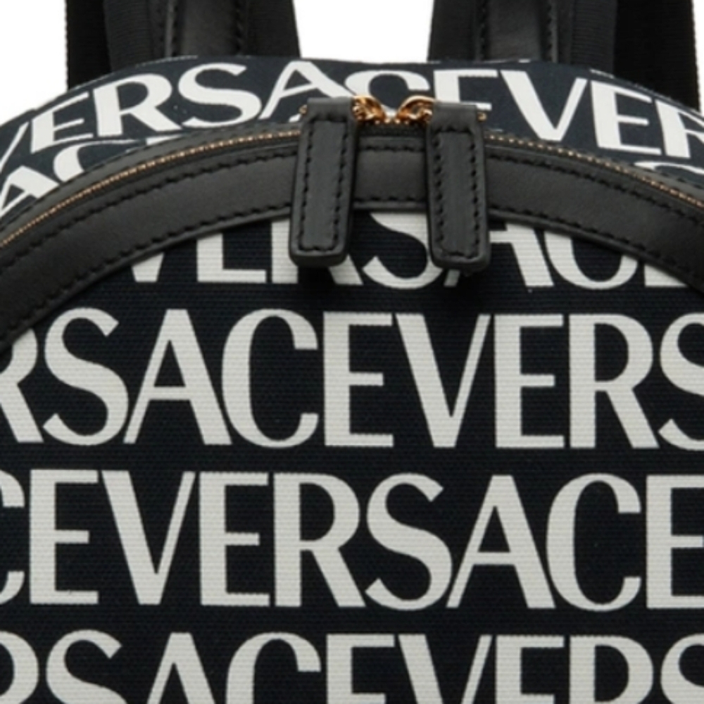 Versace Monogrammed Backpack with Gold Hardware a… - image 6
